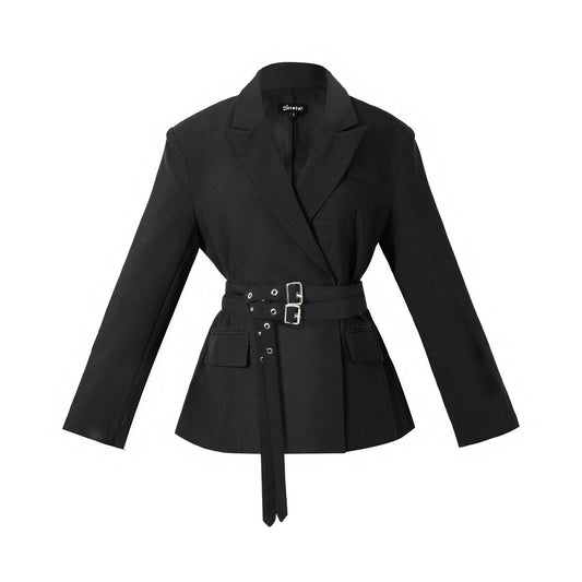 Woven Polyester Fiber Vrouwen Suit Set Elegant Solid Color Fall/Winter