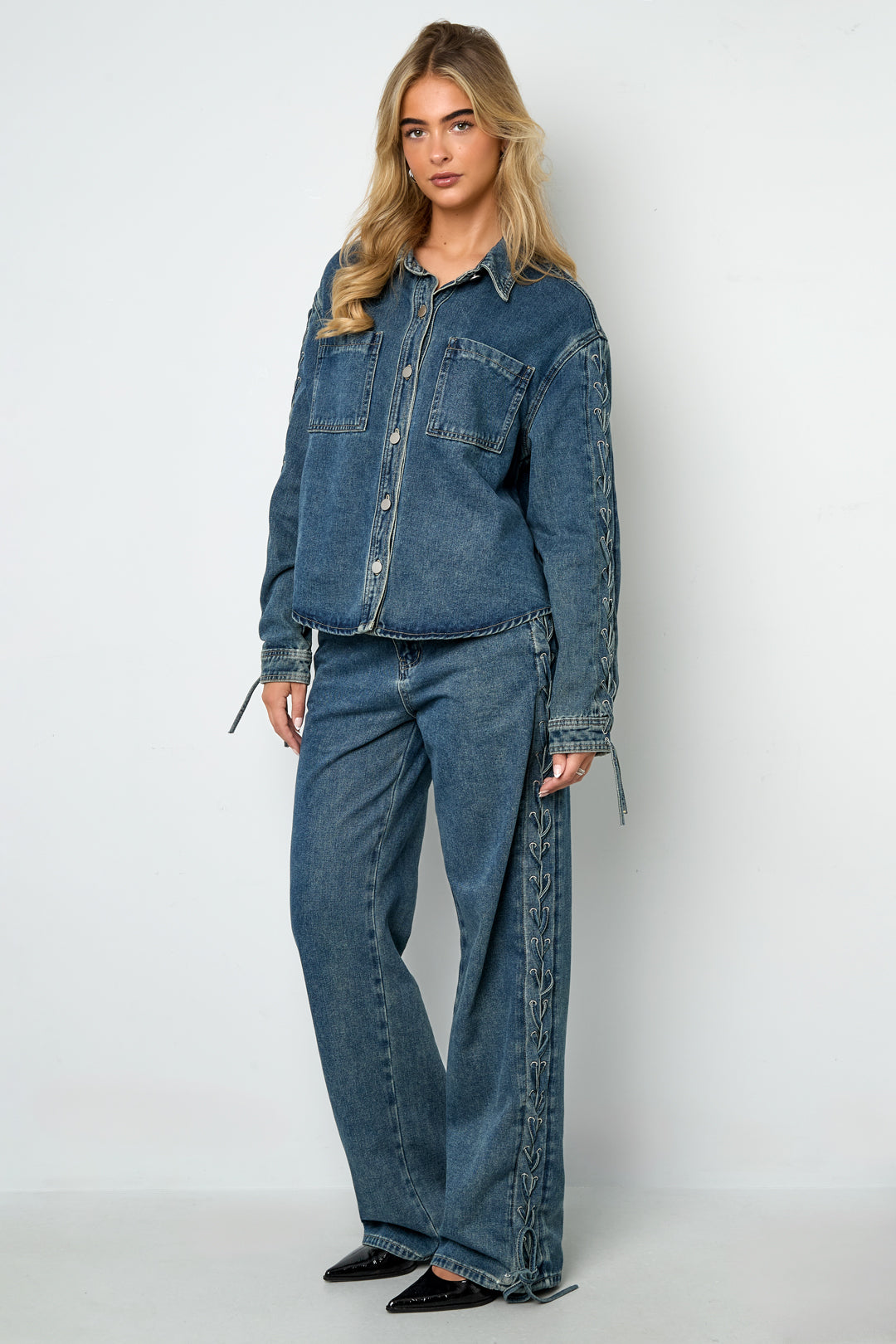 Jeansjack Casual Met Sluiting - Meerdere kleuren