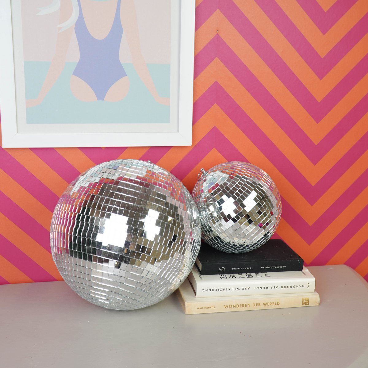 Kerstdecoratie - Kersthanger - Discobal - Schuim - Zilver - 20x20x20cm