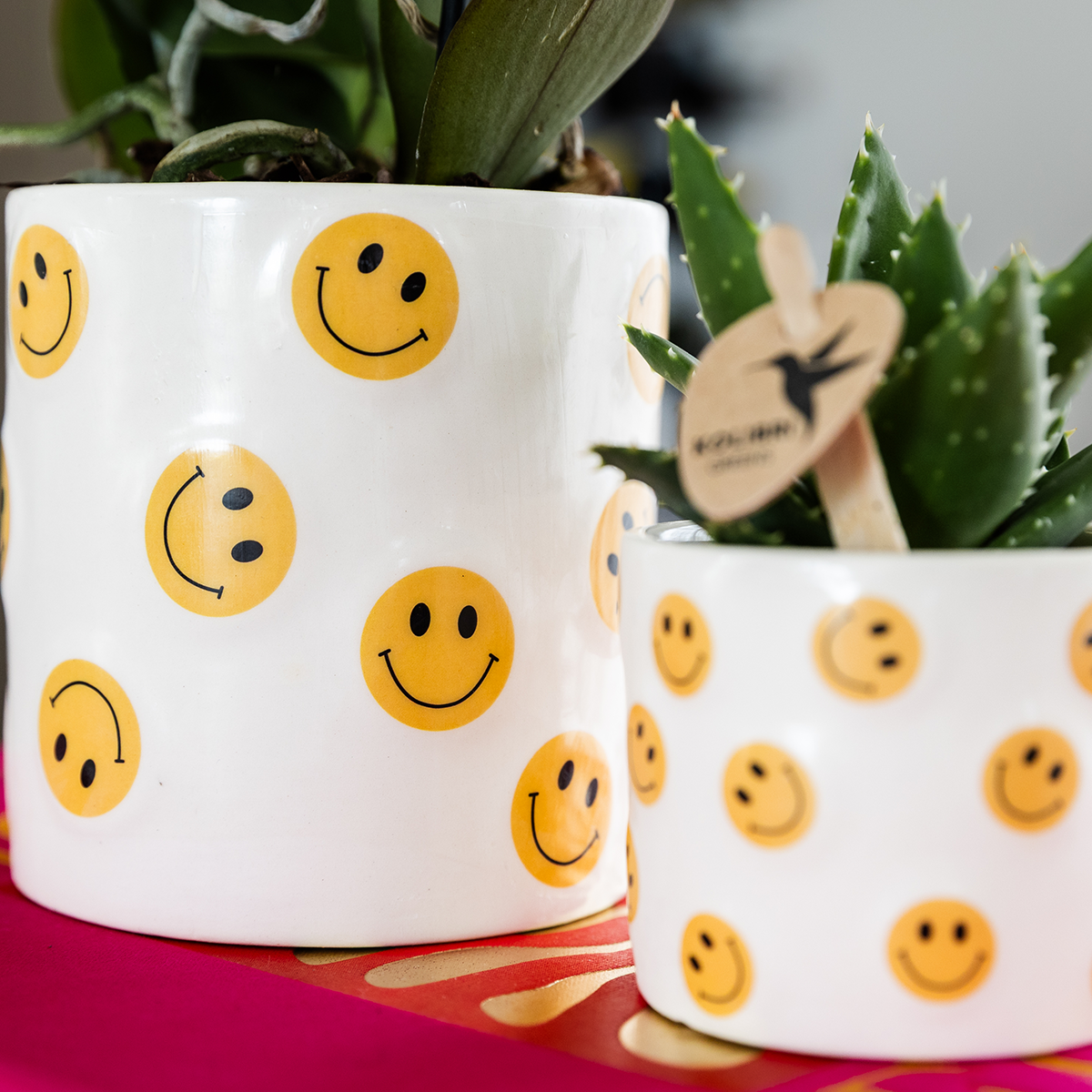 Smiley sierpot - Ø9cm en Ø6cm