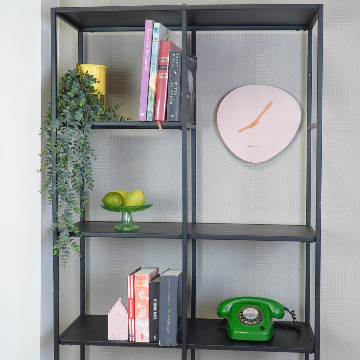 Organische Wandklok roze - 30 cm