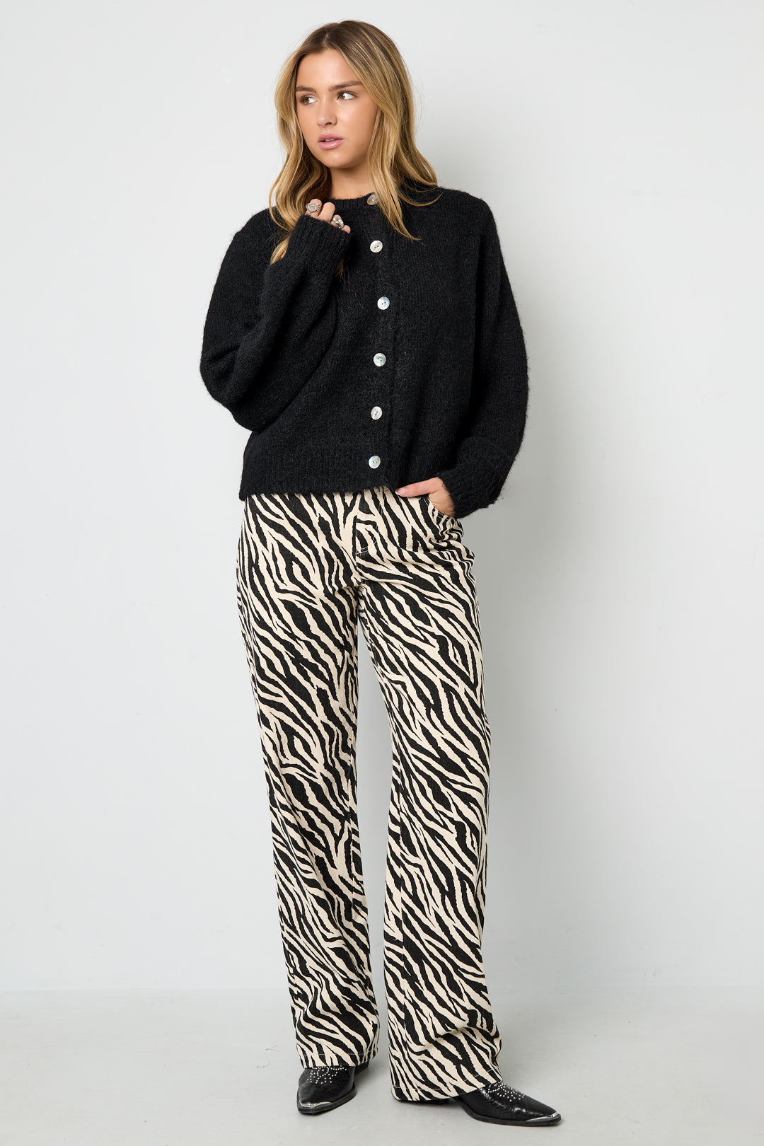 Rechte Broek Casual Zebra Strepen