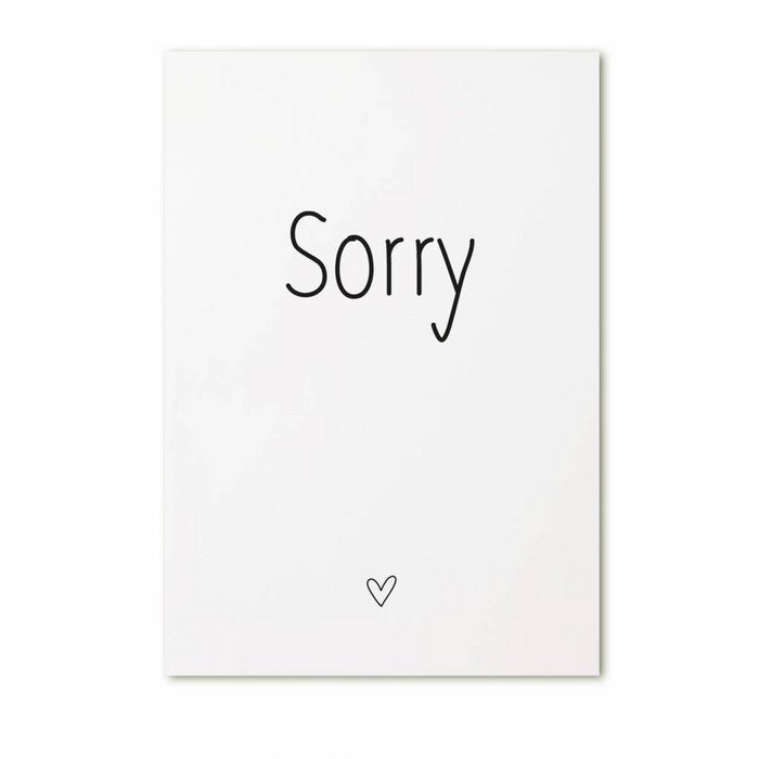 Wenskaart Sorry
