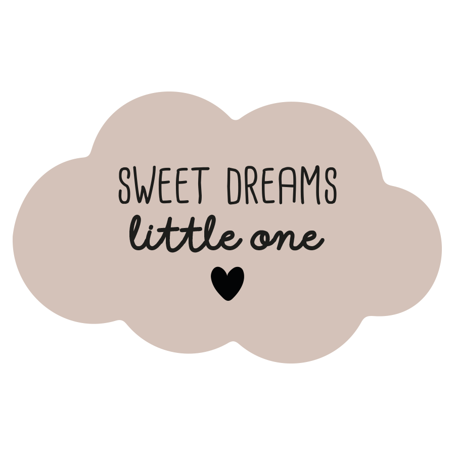 Muurwolkje sweet dreams beige