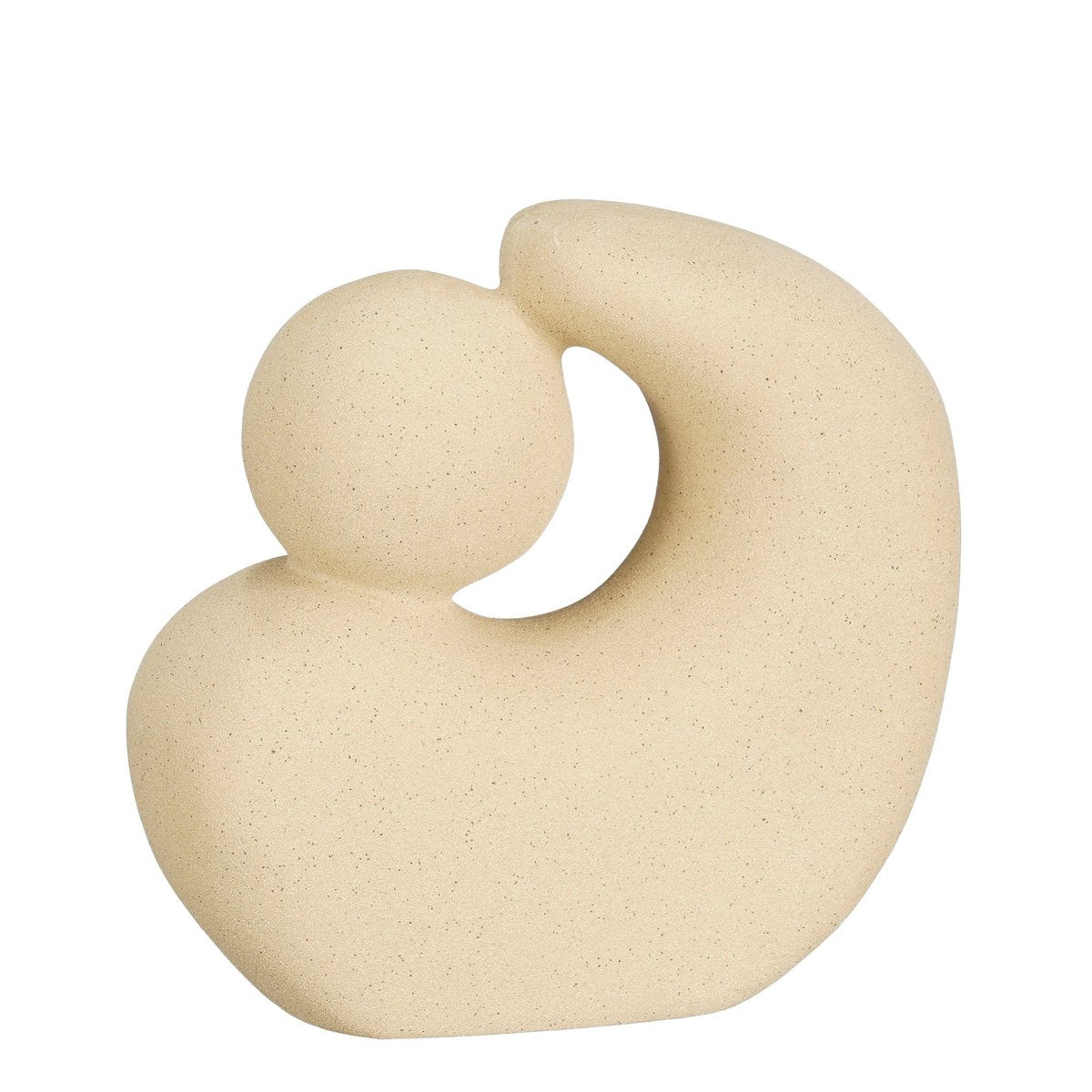 Home Woondecoratie - L21 x B9 x H20 cm - Keramiek - Beige