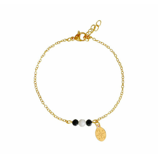 Maansteen & Toermalijn Sparkle Armband - Goud