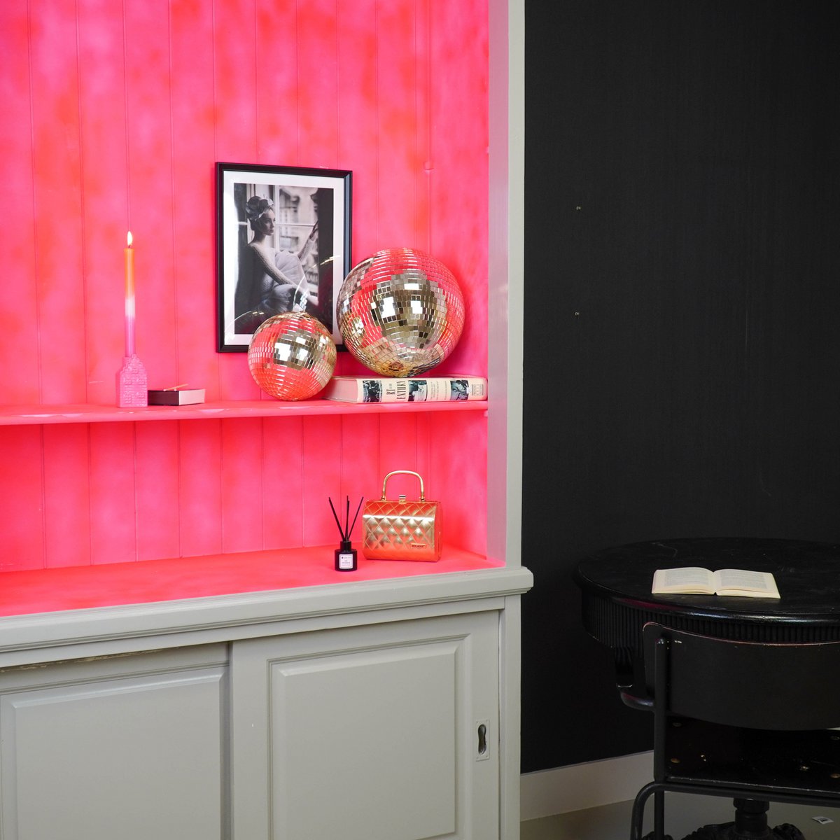 Kersthanger - Discobal - Schuim - Goud - 30cm