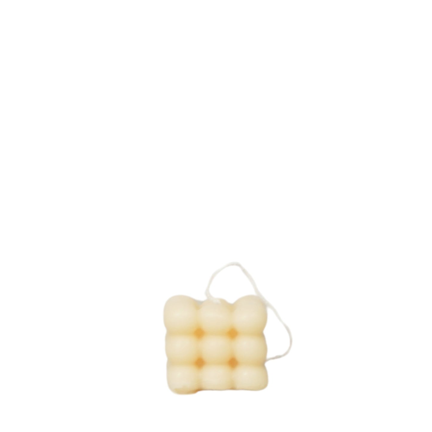 Mini Kaars Bubbels 4cm - Crème