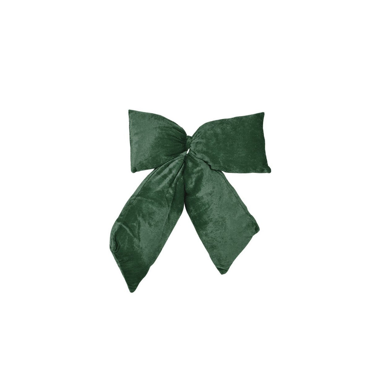 Kerstdecoratie - Strik - Groen - Fluweel - 32x40cm