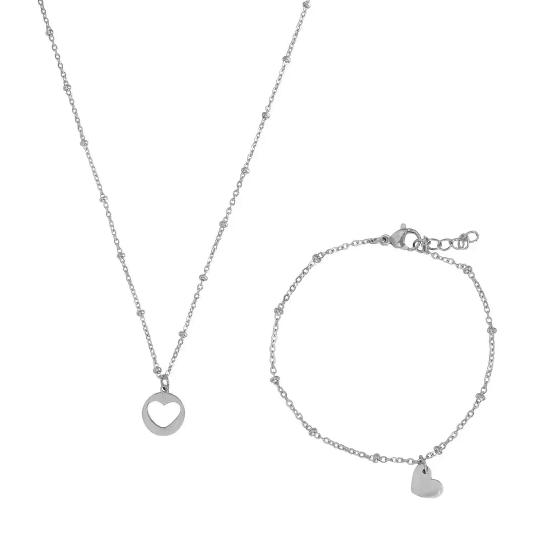 Vriendschap Ketting + Armband – Zilver