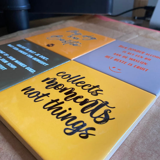 💛 Handgemaakte tegeltjes – woorden die raken