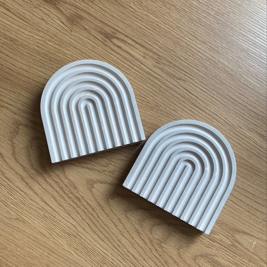 Porseleinen onderzetters (4st) – handgemaakt