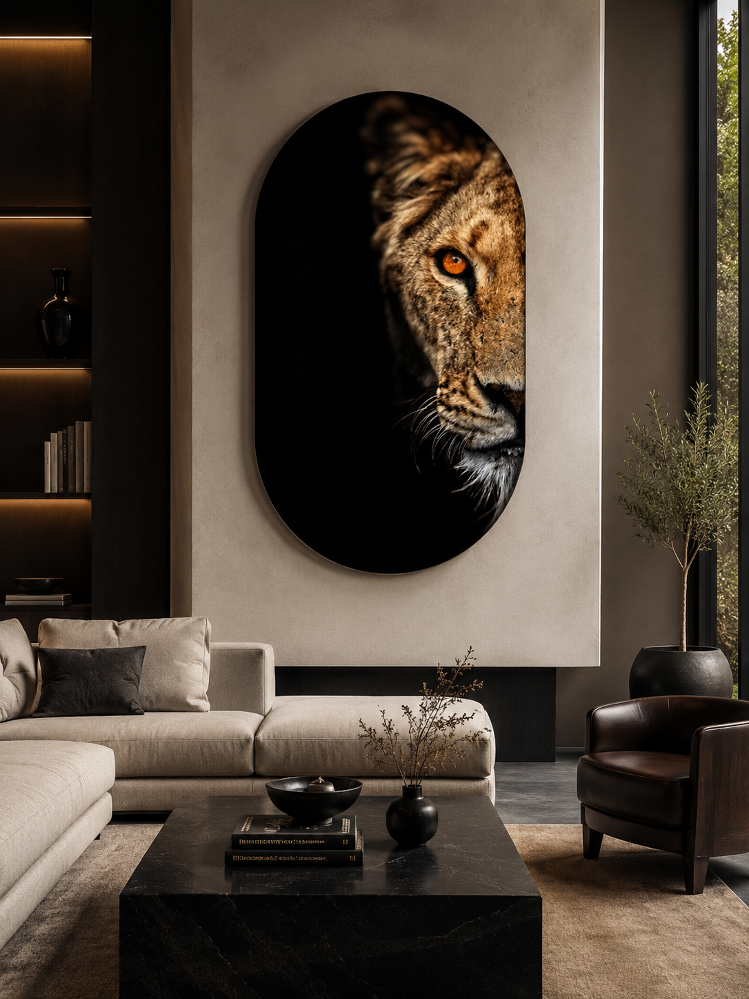 Muurovaal lioness
