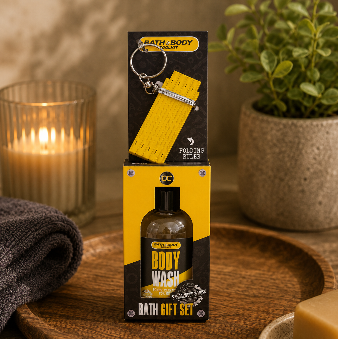 Herenset BATH TOOLKIT incl sleutelhanger