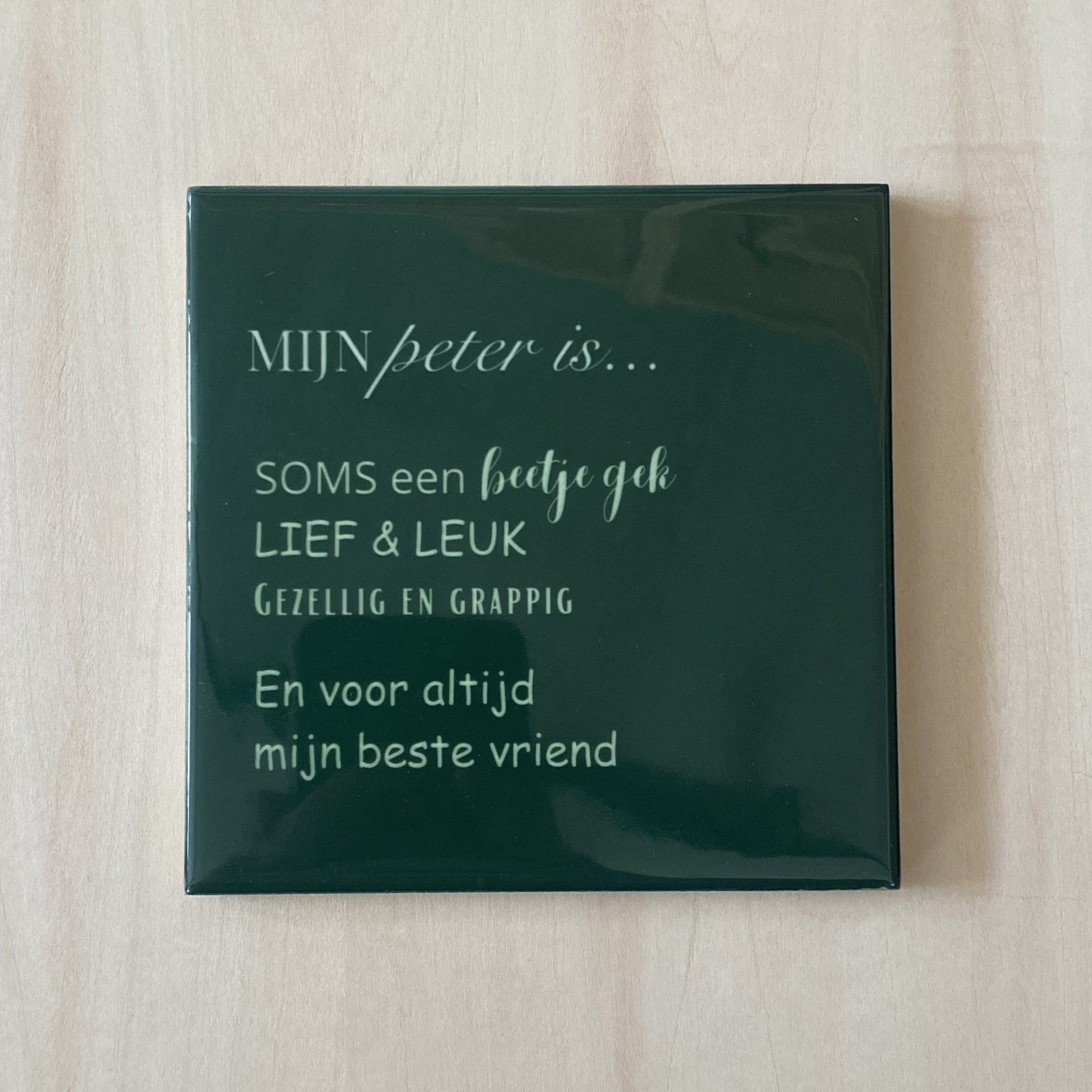 Handgemaakte tegel – Peter