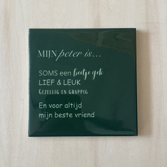 Handgemaakte tegel – Peter