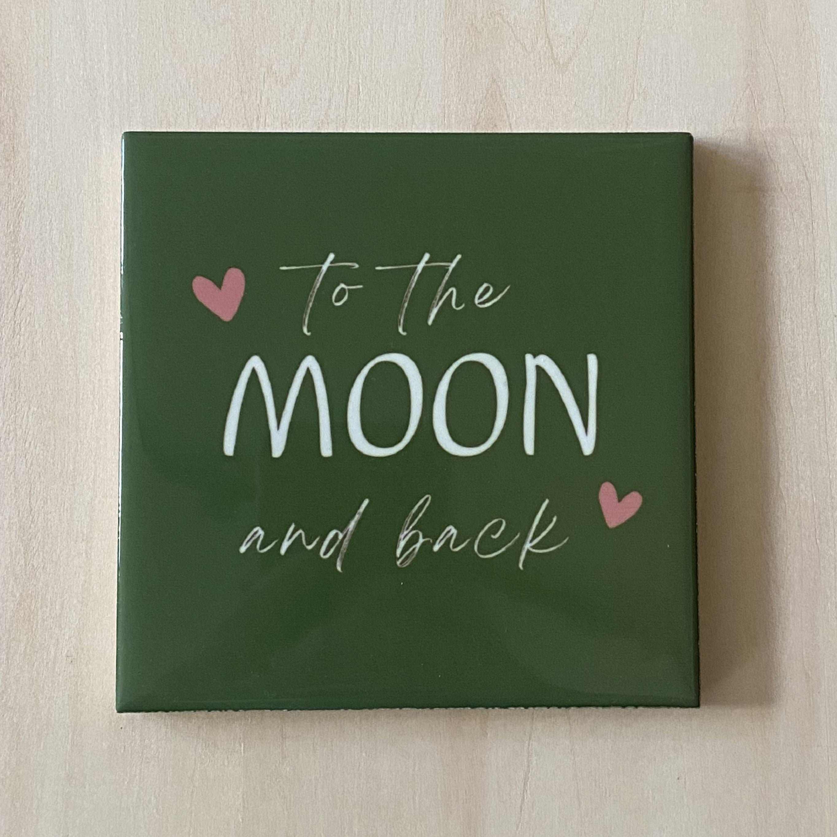 Handgemaakte tegel – To the moon