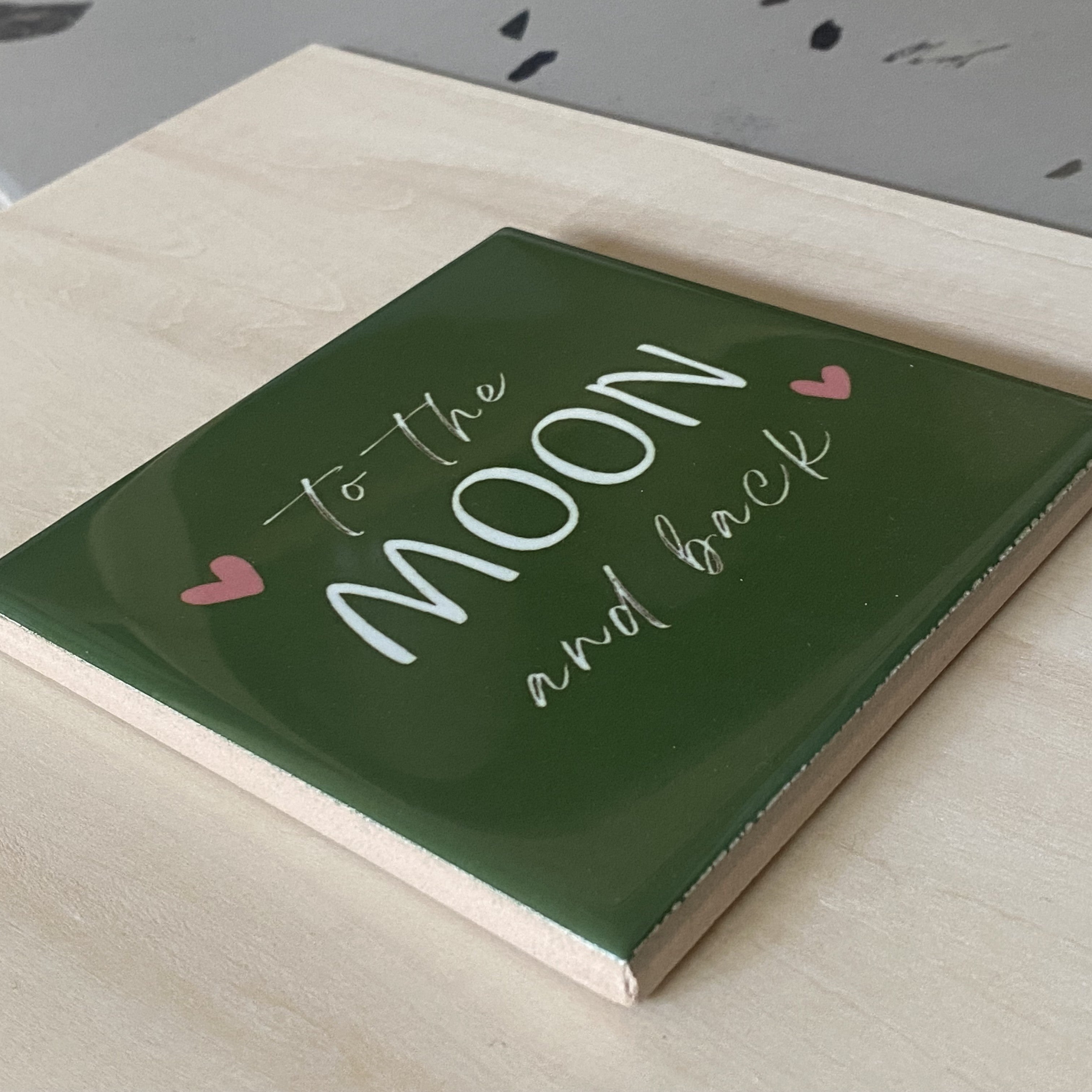 Handgemaakte tegel – To the moon