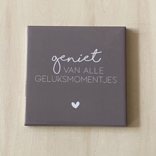 Handgemaakte tegel – Geniet