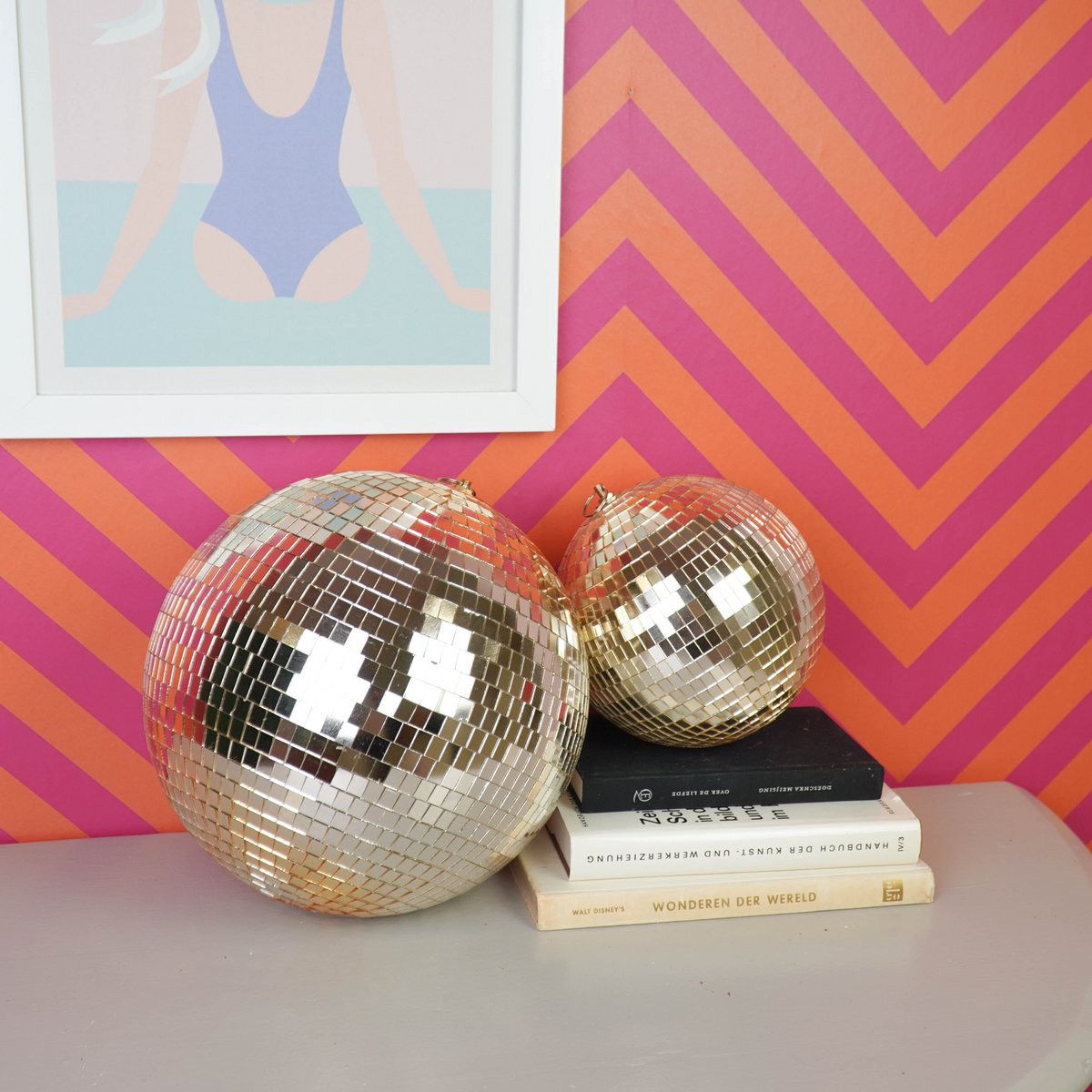 Kersthanger - Discobal - Schuim - Goud - 30cm