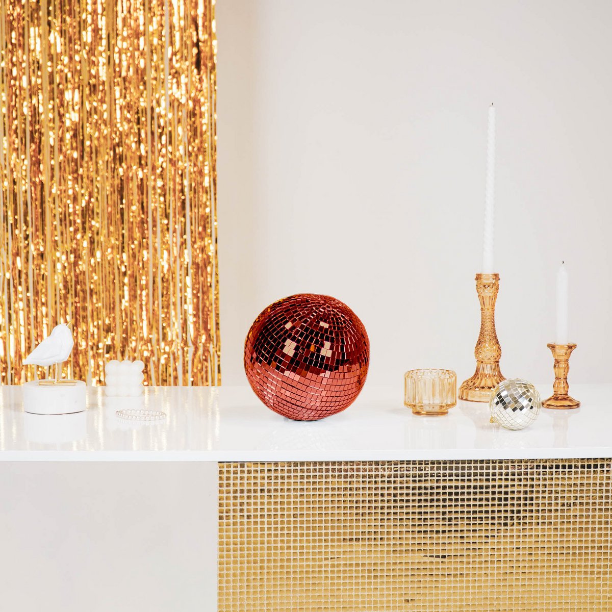 Kersthanger - Discobal - Schuim - Rood - 20cm