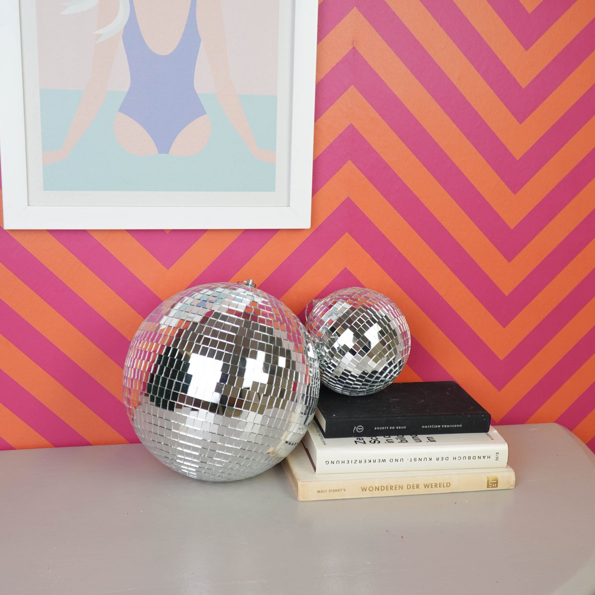 Kersthanger - Discobal - Schuim - Zilver - 25cm