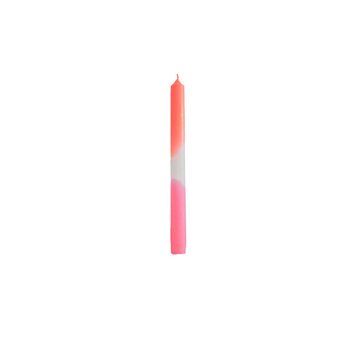Kaarsen - neon roze/wit/neon rood (set van 4)