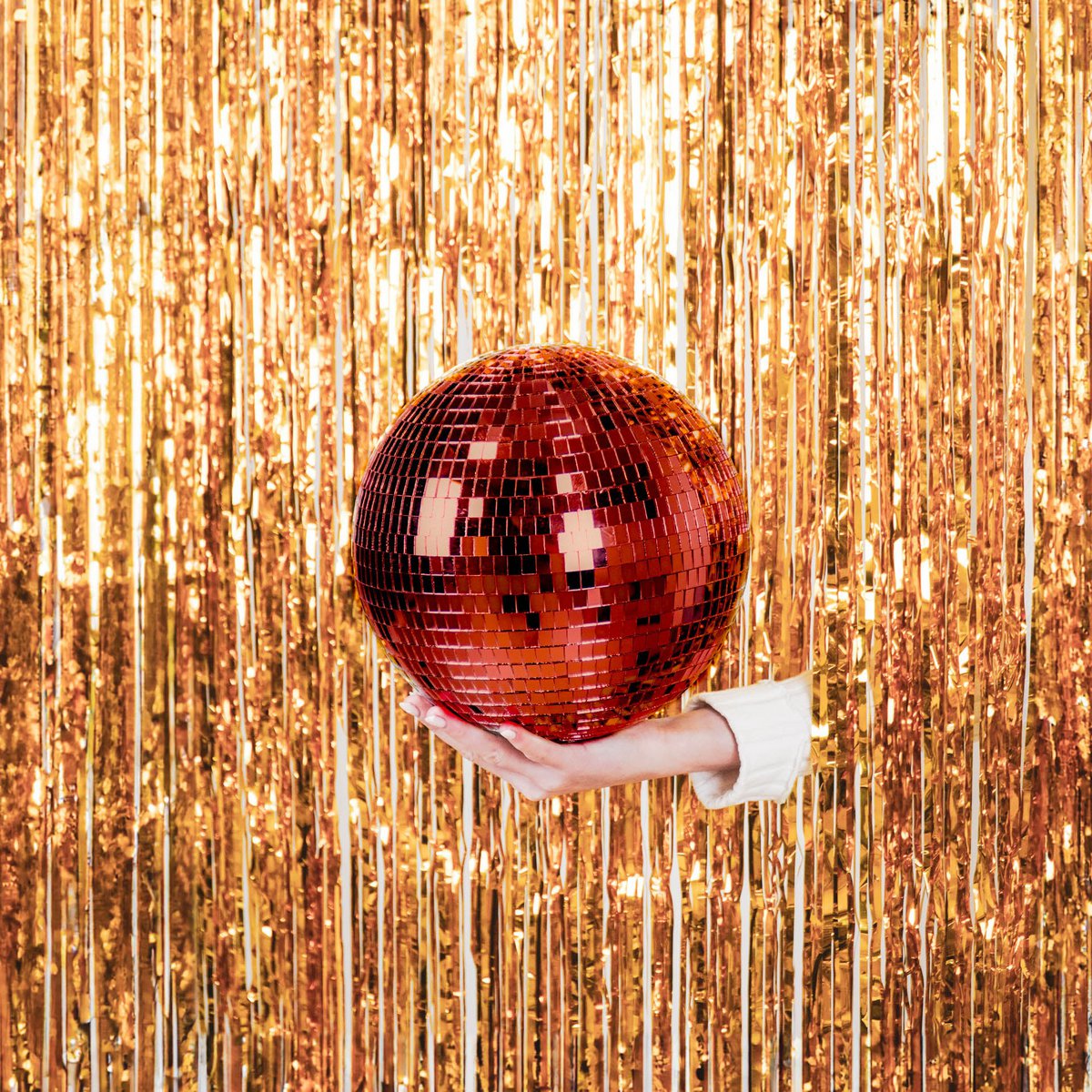 Kersthanger - Discobal - Schuim - Rood - 25cm