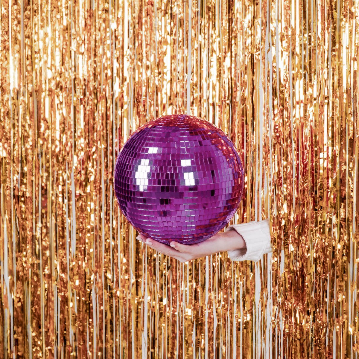 Kerstdecoratie - Kersthanger - Discobal - Foam - Roze - 25x25x25cm