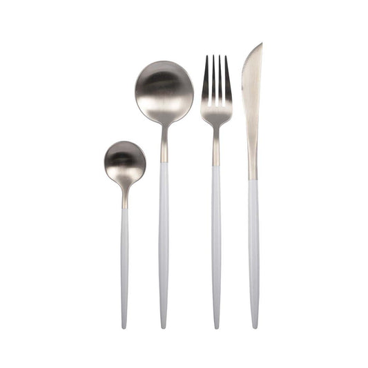 ZILVER EN WIT 24 STUKS