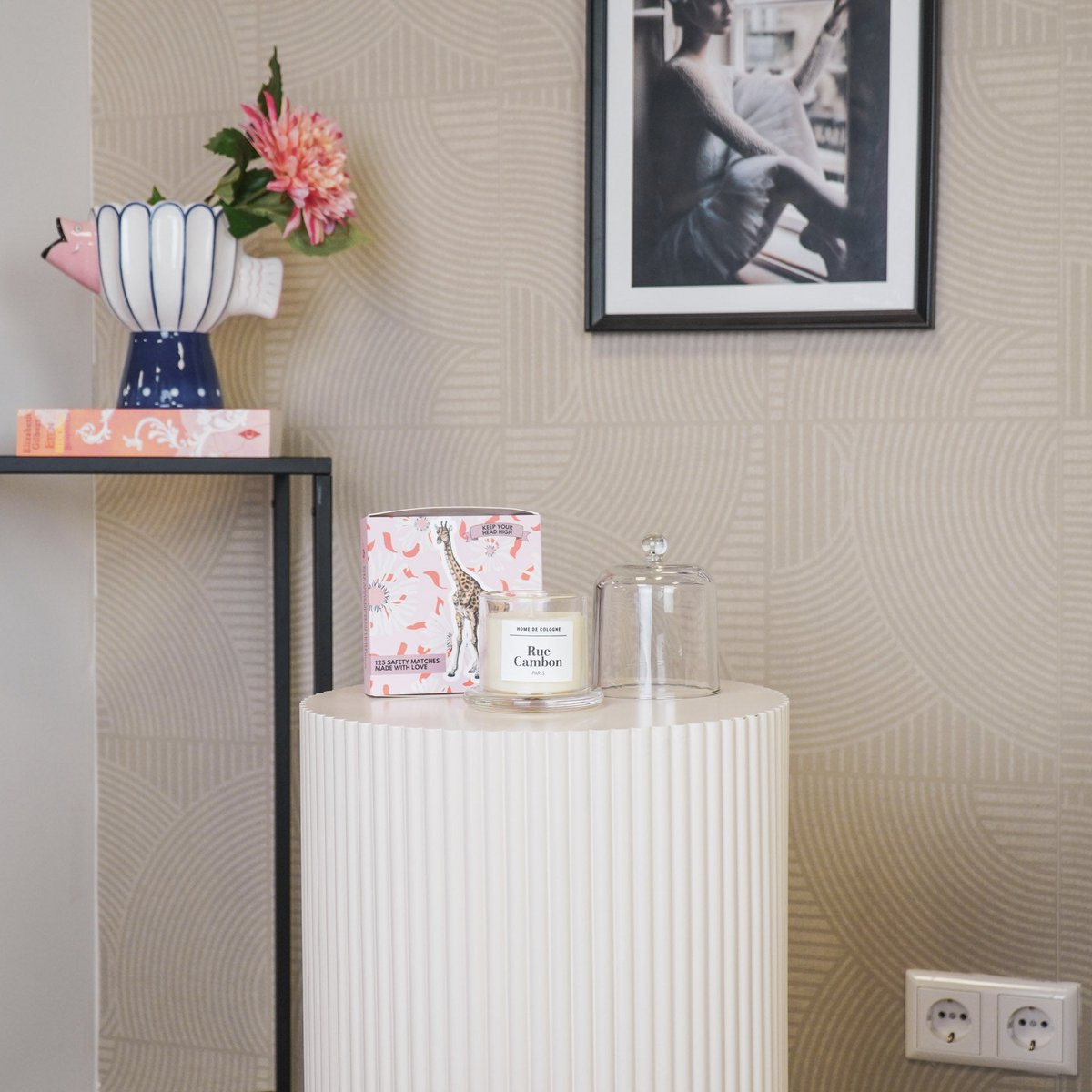 Geurkaars - Glazen stolp - Rue Cambon Paris