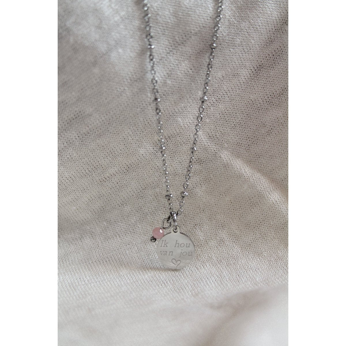 Ketting Ik Hou Van Jou - Zilver