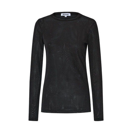 Geweven Polyester Lange Mouwen Top Doorzichtig Seksueel