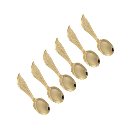 Lepels bladeren - set van 6