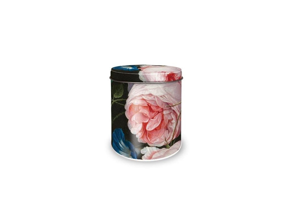 Bewaarblik bloemen Ø10 x h11,5cm