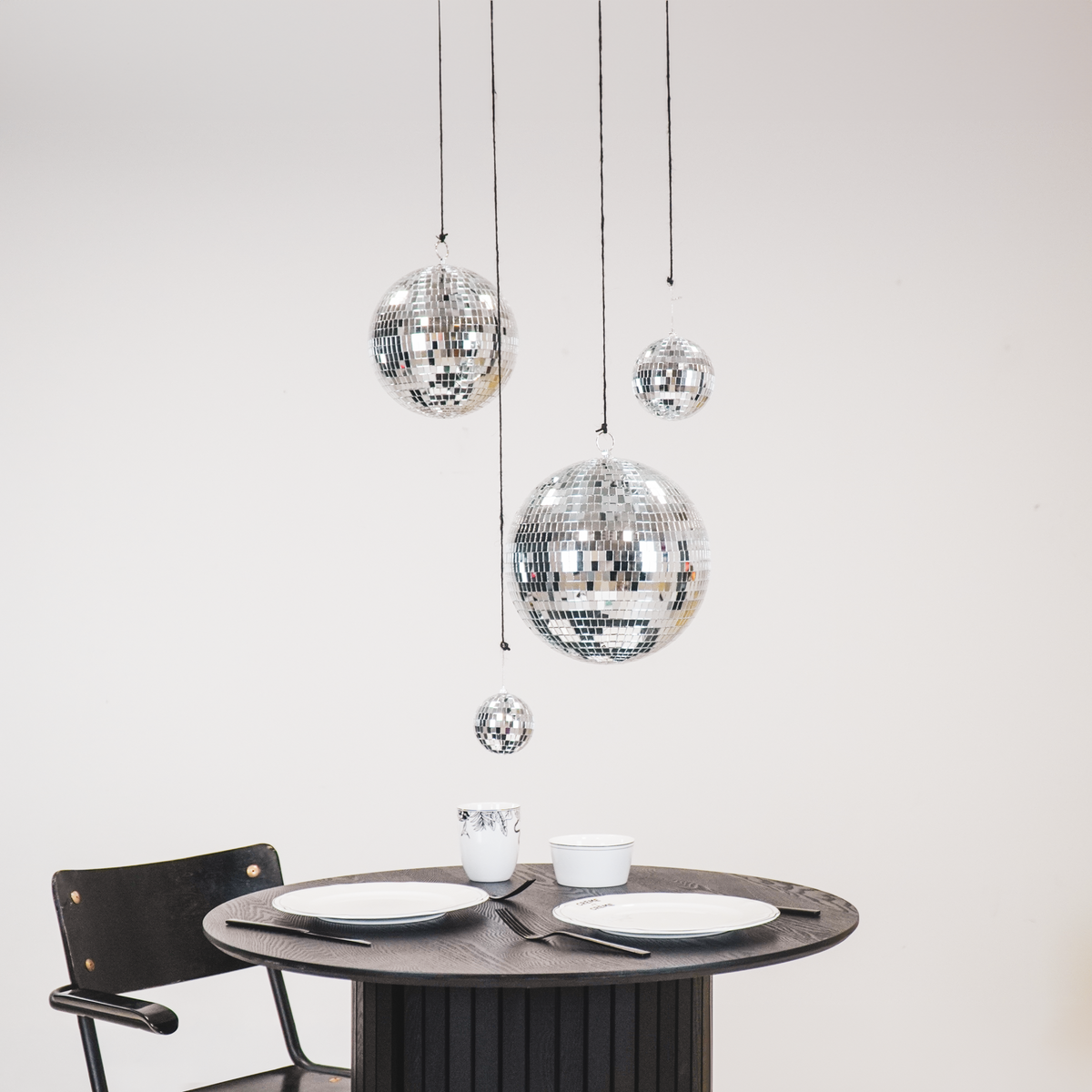 Kersthanger - Discobal - Schuim - Zilver - 25cm