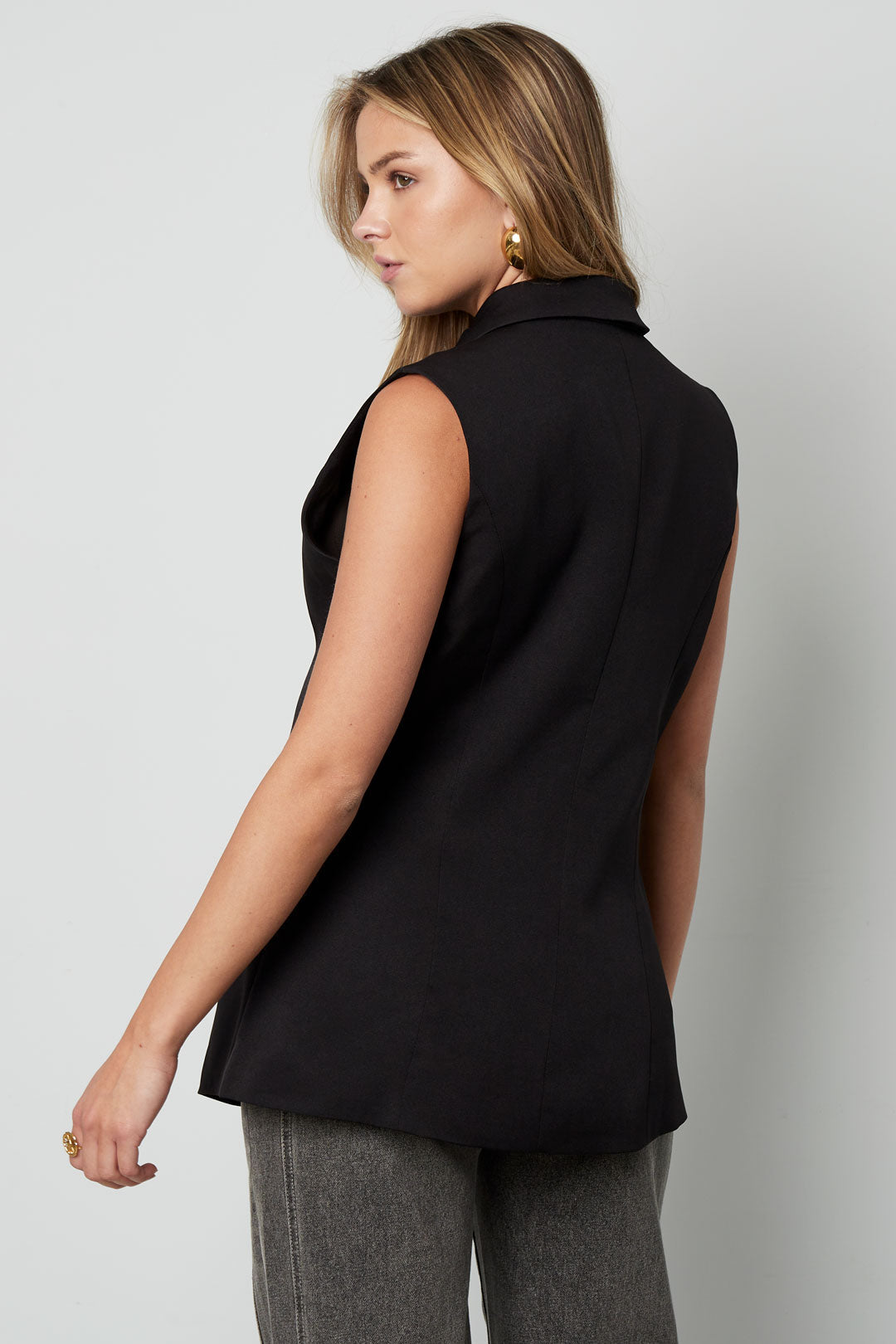 Mouwloze Jas Casual Onsymmetrisch Ontwerp - Meerdere kleuren