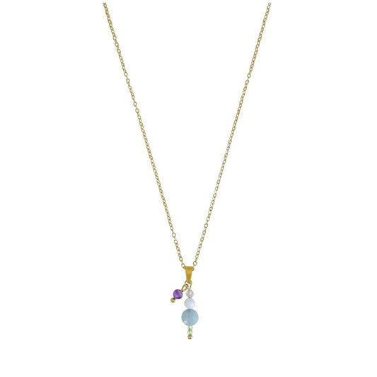 Harmonie Edelstenen Ketting - Goud