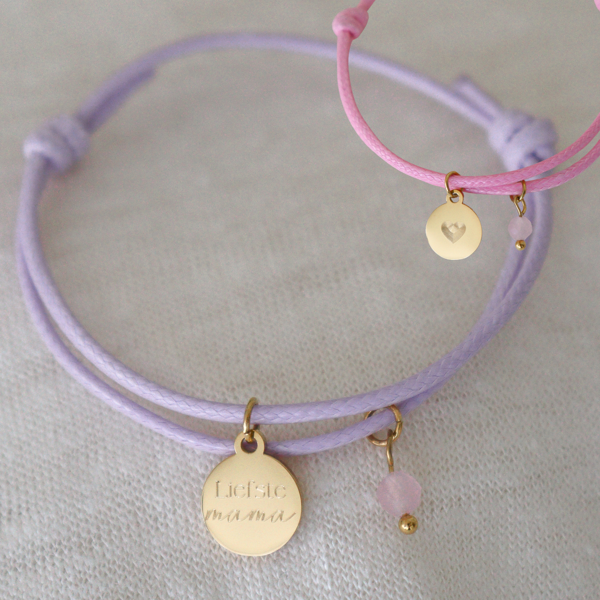 Armband Liefste Mama - Kies Kleur - Goud