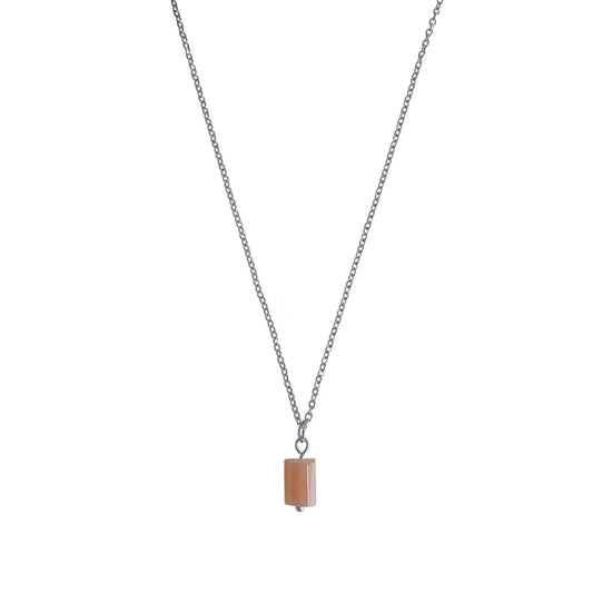 Zonnesteen Ketting - Zilver