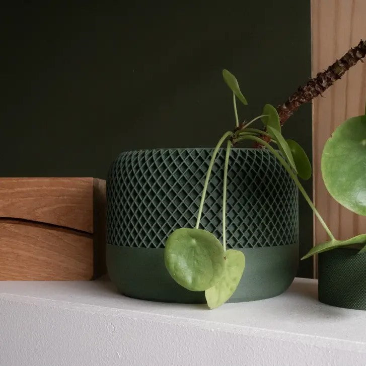 3D geprint! Apple groen bloempot