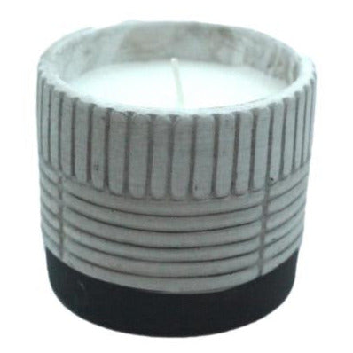 Citronella kaars in keramieken pot