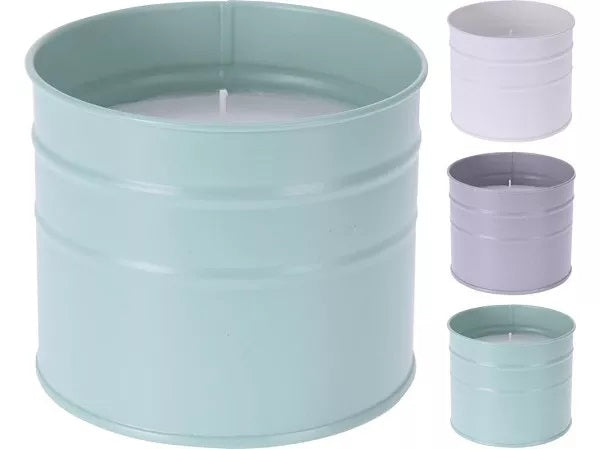 Citronella kaars emmertje - 3 kleuren