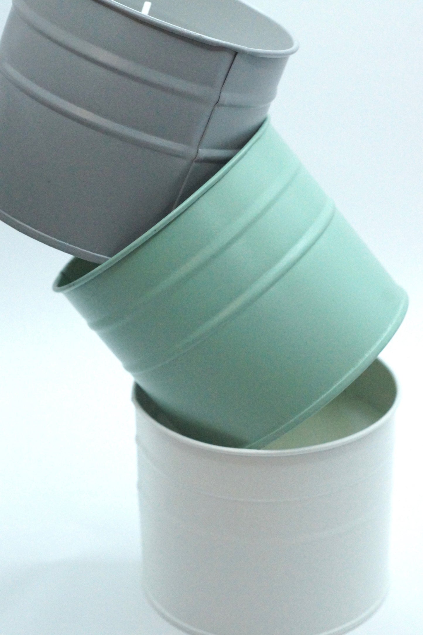 Citronella kaars emmertje - 3 kleuren