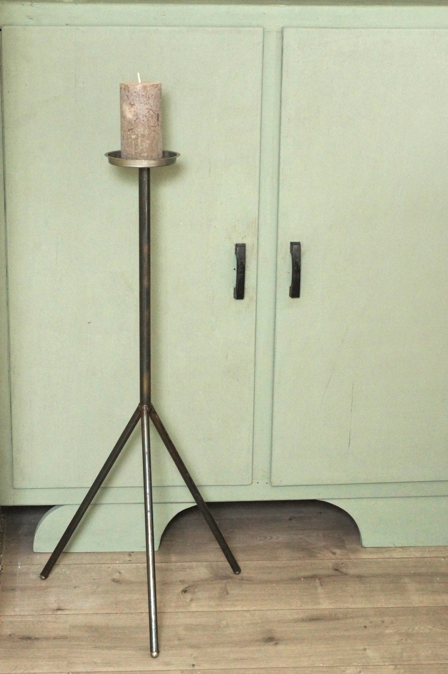 Kaarsenhouder 3-voet staal 80 cm