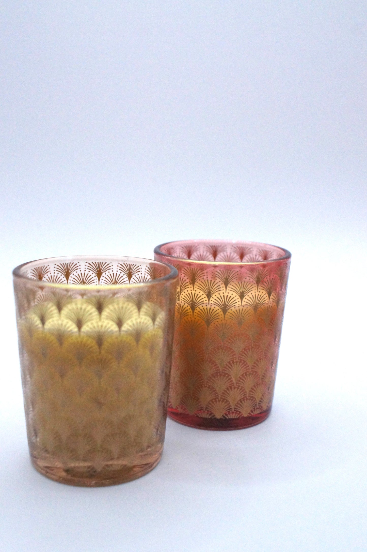 Kaars in glas - 2 kleuren
